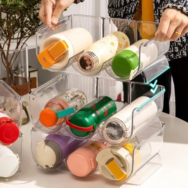 Stackable Cup Holder Suitable Cabinets Water Bottle Kitchen Storage