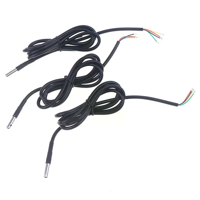 1Pcs Waterproof Stainless Steel IIC Module Digital I2C Probe 1/2/3 Meters SHT20 SHT30 SHT40 Temperature And Humidity Sensor Zpaxo