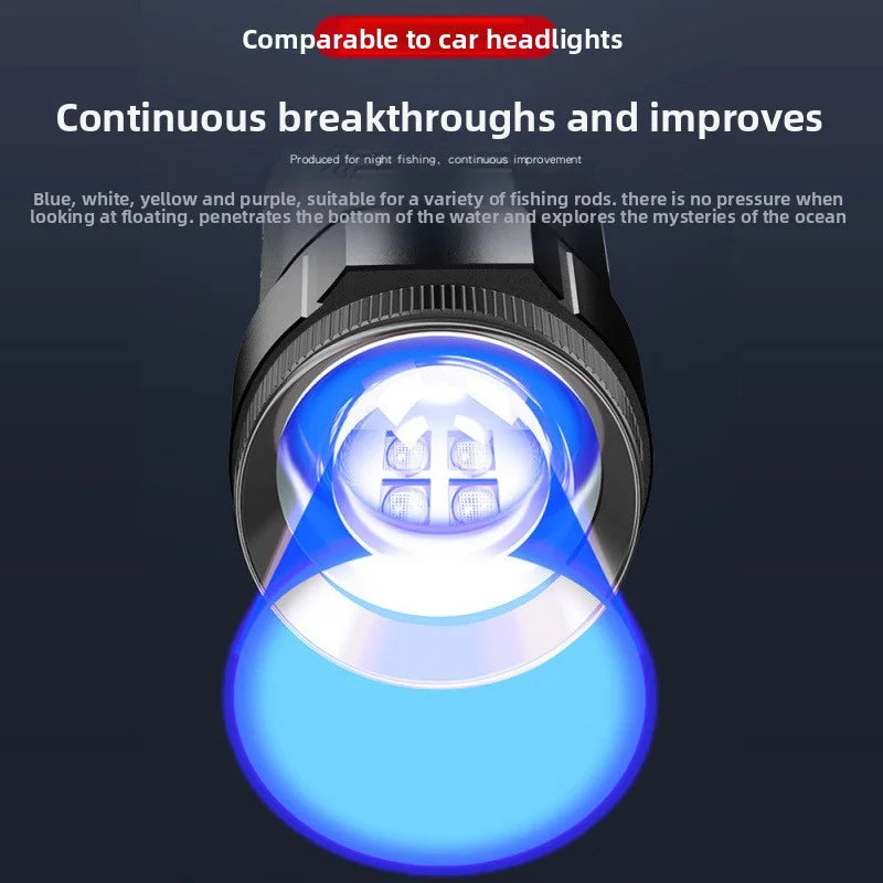 SHINEKNOT Night Fishing Lamp – 4-Color LED, Zoomable, 800LM Night Fishing Lamp Zpaxo