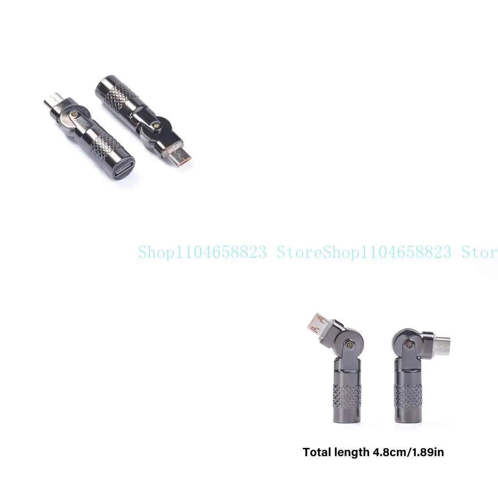 Type C To USB Converter Aluminum 90 Degree Angled For Gaming Entertainment 3A Charging 480Mbps Data Transfer Zpaxo