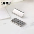 YAQI Ghost 90SB 316 Stainless Steel Polished Safety Razor Head with 0.90mm Blade Gap For Boyfriend's Gift Zpaxo SRH056-90SB