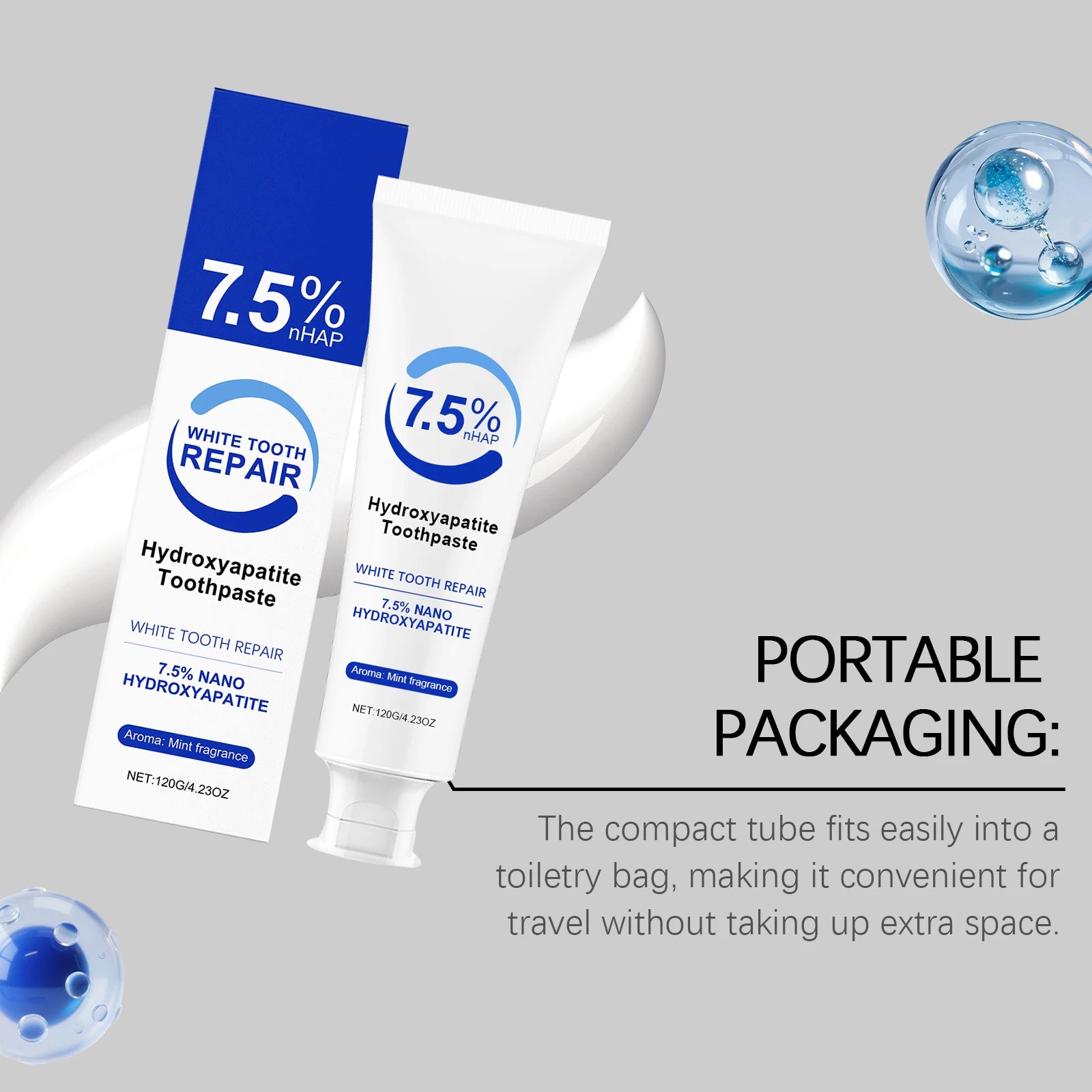 Peppermint Hydroxyapatite Toothpaste – Whitening & Enamel Care Whitening Toothpaste Zpaxo