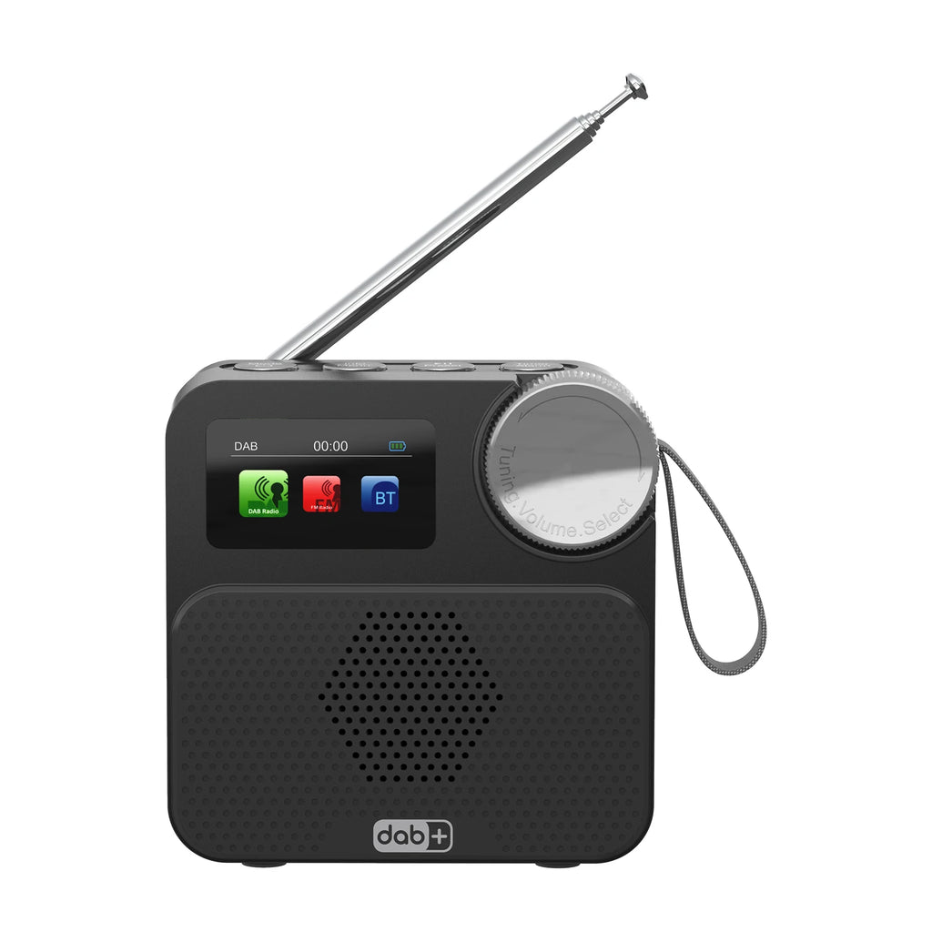 BT Portable FM Radio Rechargeable Speaker Built-in Battery Small
