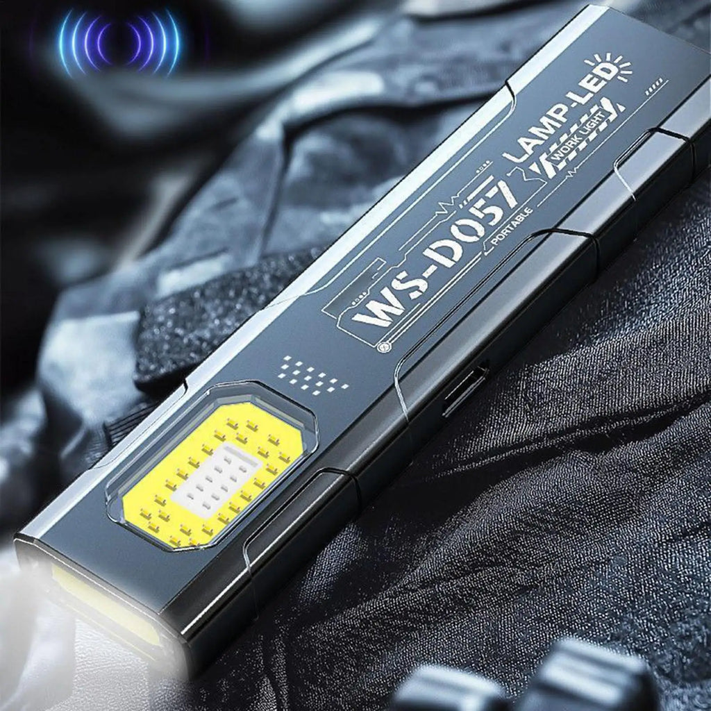 Portable COB LED Flashlight USB Rechargeable Work Light Magnetic Lanterna Hanging Lamp with Built-in Battery Camping Torch Zpaxo