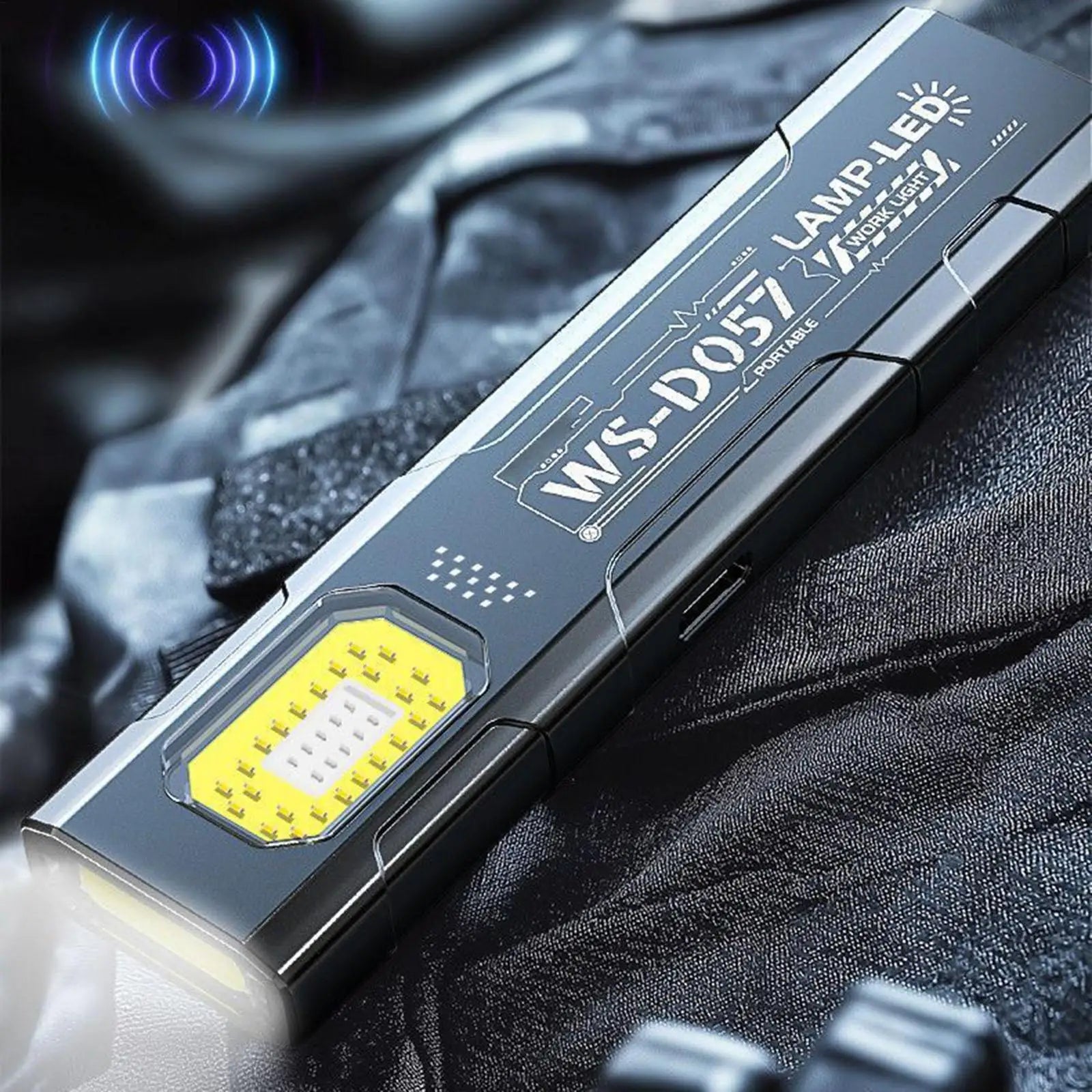 Portable COB LED Flashlight USB Rechargeable Work Light Magnetic Lanterna Hanging Lamp with Built-in Battery Camping Torch Zpaxo