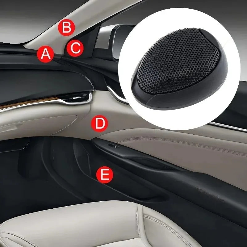 1000W Car Dome Tweeters – HiFi Waterproof Speaker Pair
