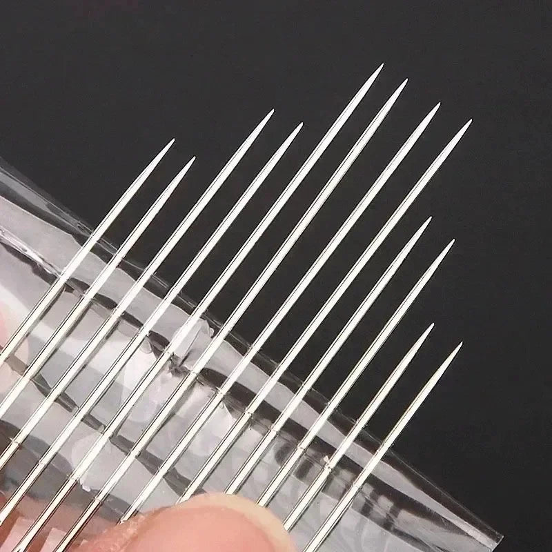 Side-Opening Stainless Steel Sewing Needles – Multi-Size Set