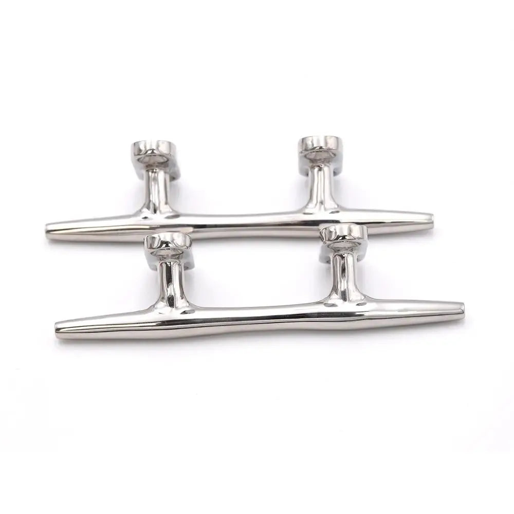 316 Stainless Steel Boat Dock Cleat Heavy Duty 4/5/6/8/10/12 Inch Marine Rope Cleat Silver Durable Zpaxo