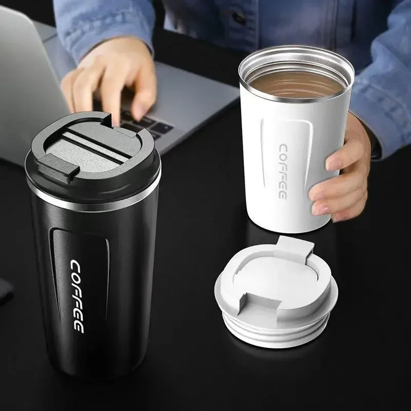 380 Thermal Mug Coffee Cup Stainless Steel Keeps Cold Heat Portable