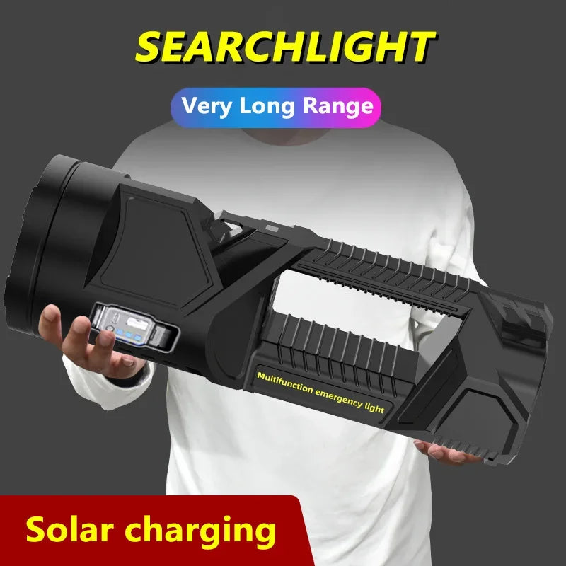 POCKETMAN XHP70 LED Searchlight – Solar USB Rechargeable Lantern