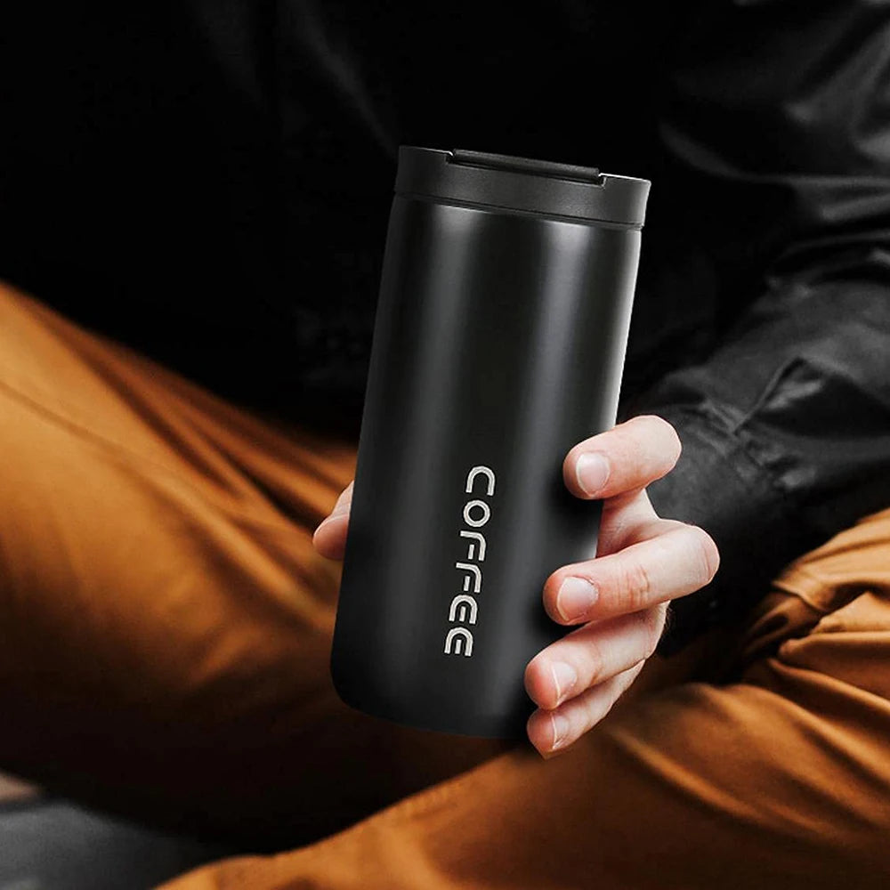 400ML Stainless Steel Coffee Thermos Bottle Thermal Mug Leakproof Car Vacuum Flasks Coffee Cup Travel Portable Insulated Bottles Zpaxo