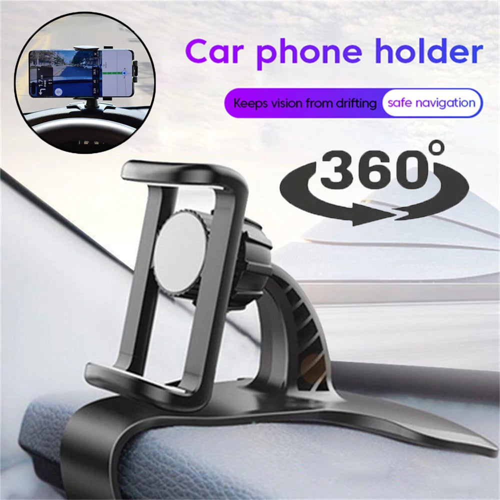 360 Rotatable Car Phone Holder Universal Cell Stands Rack Dashboard