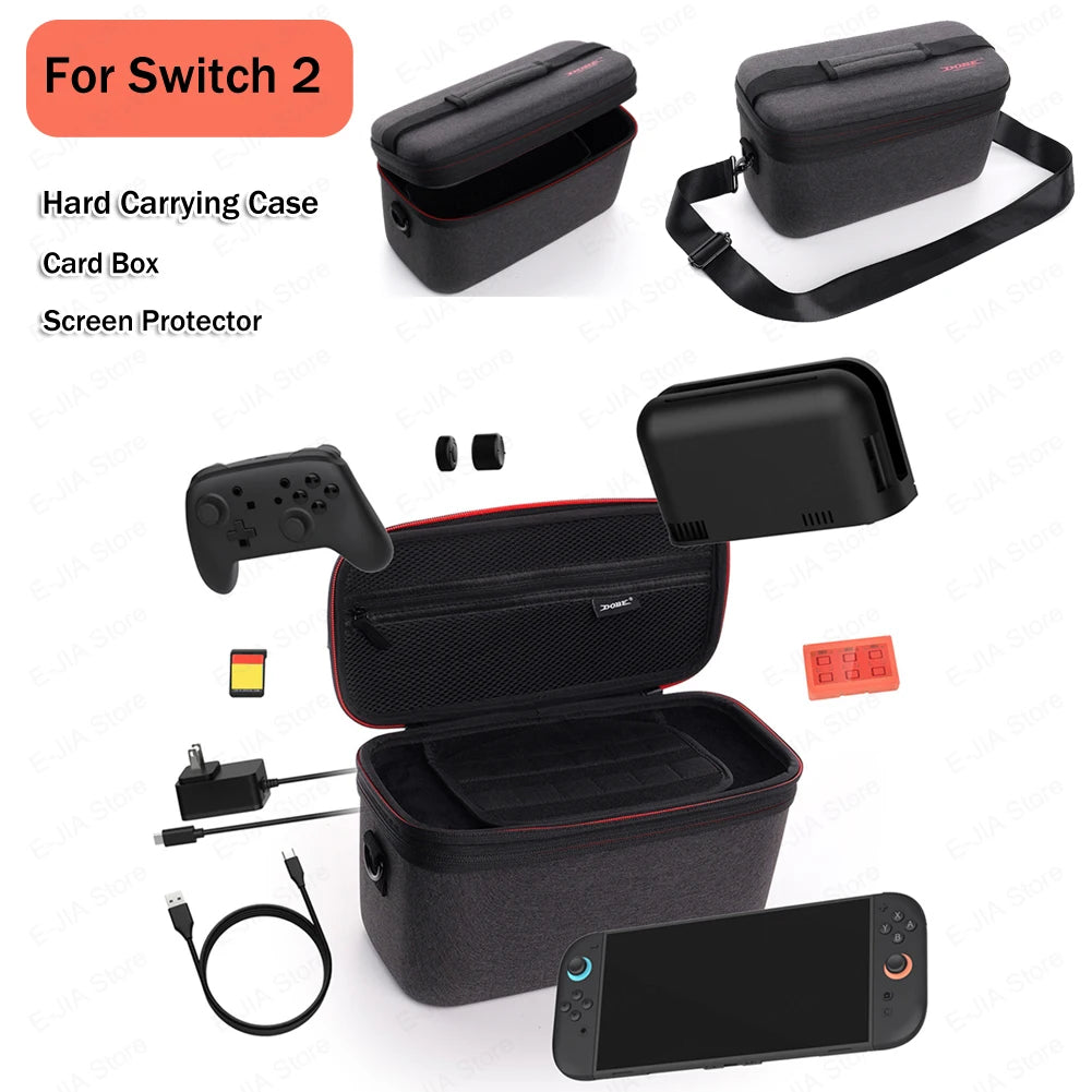EVA Hard Carrying Case for Switch 2 Protective Travel Bag Hard Shell Protective Pouch Case for Nintendo for Switch 2 Accessories Zpaxo