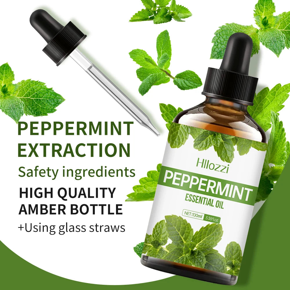 PEPPERMINT ESSENTIAL OIL High-quality Moisturizing Nourishing Massage Zpaxo