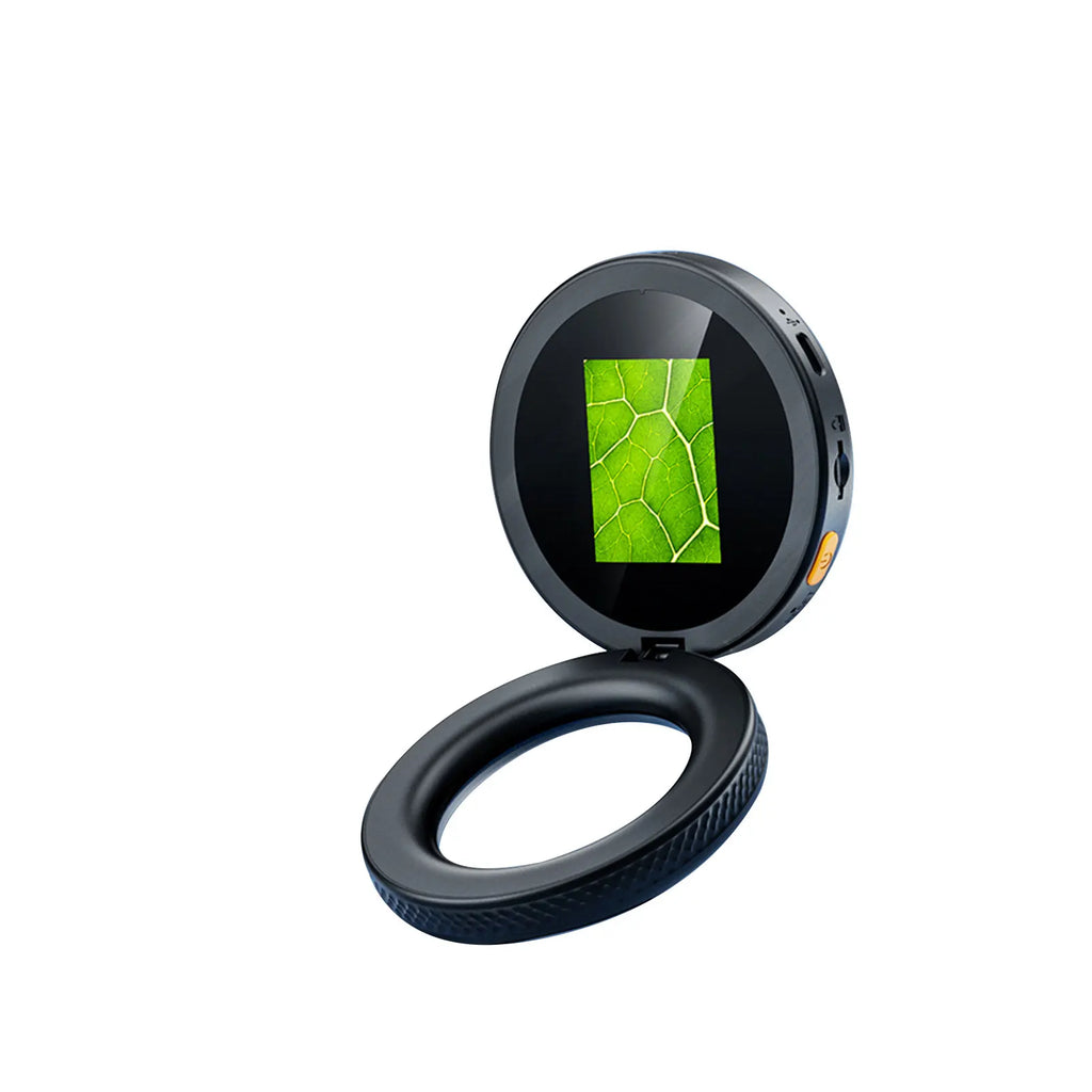 Handheld Digital Microscope 500X Magnification Magnifying Glass with IPS Screen and 3 Levels LED Light for Adults Kids Elderly