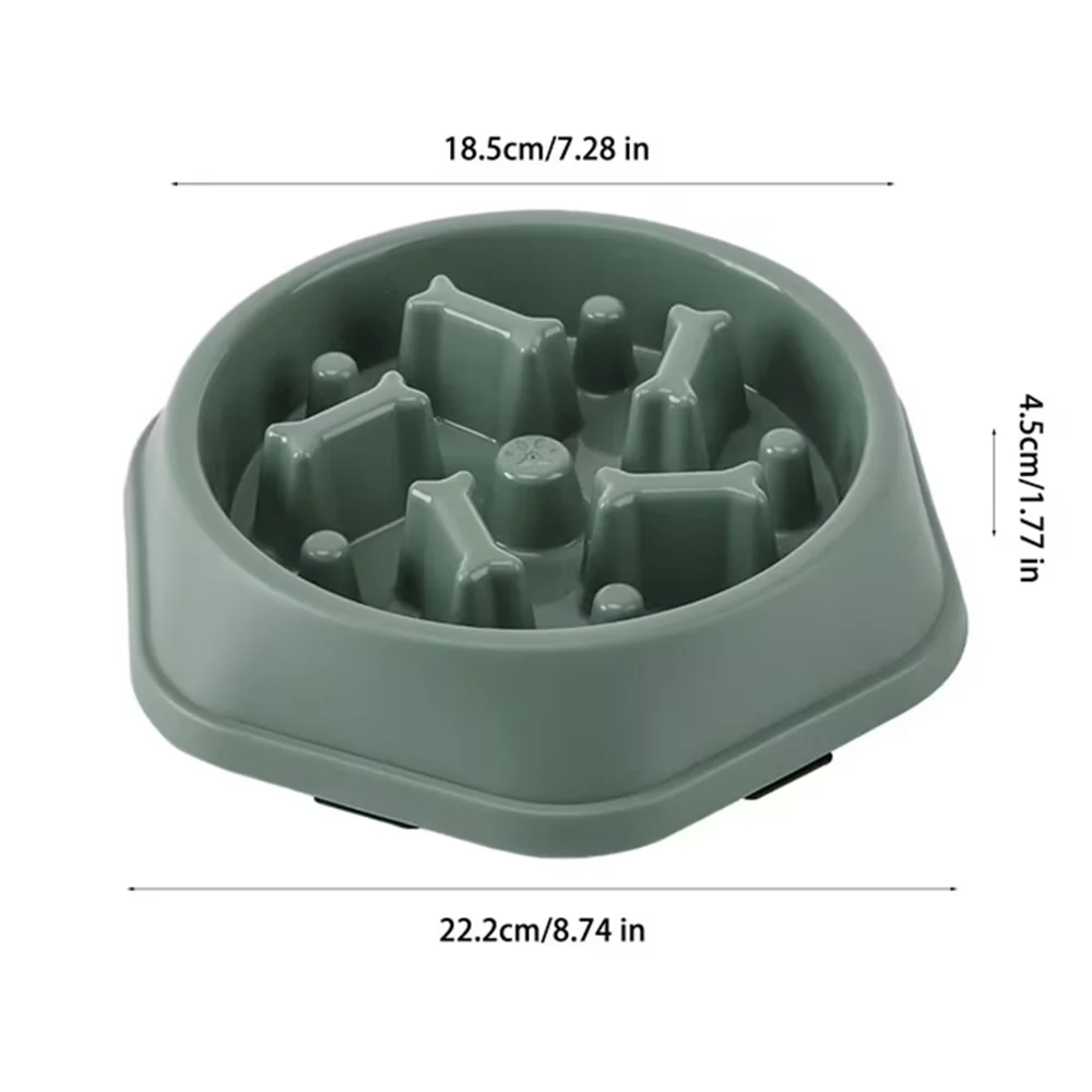 Slow Feed Dog Bowl Slip-resistant Design Promotes Healthy Eating Zpaxo