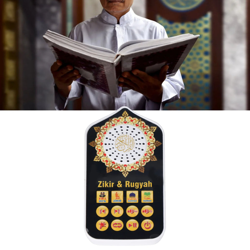 Audio Player Islamic Hymn Audio Speaker Night Light Arabic Quran Audio Player with 140 Scriptures Zpaxo Default Title