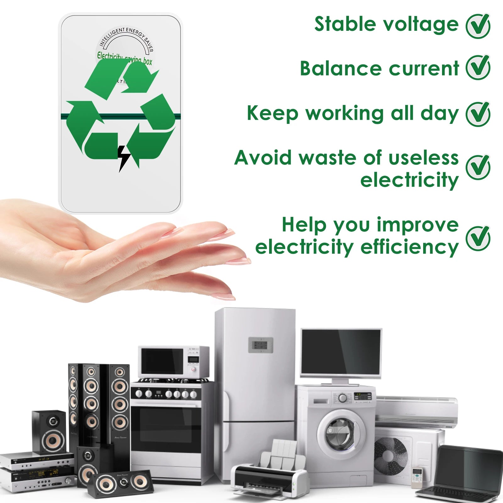 2/4Pcs Power Saver Portable Electricity US Energy Saver Smart Saving Box Safe Household Plug 90V-250V for Office Kitchen Accesso Zpaxo