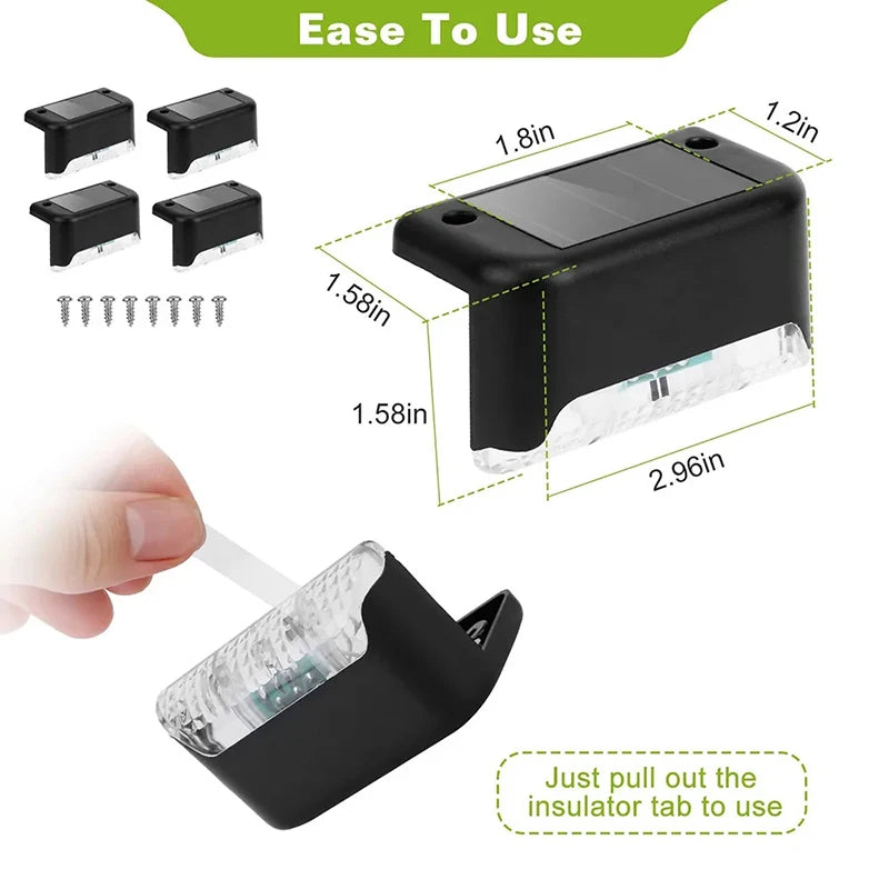 Mini Solar LED Deck Lights – Waterproof Fence & Step Lamp