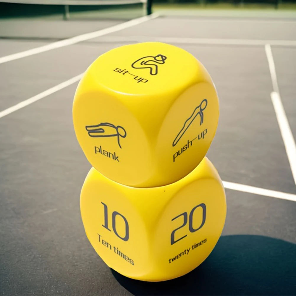 Fitness Dice Sports 6-Sided Dynamic Exercise Equipment Plank Push-up