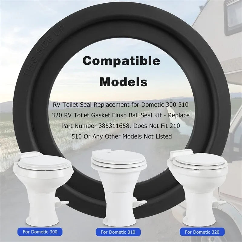 Toilet Seal Flush Ball Replacement RV Camper Trailer Toilets