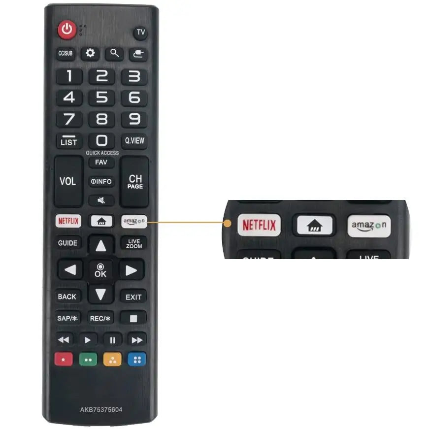 AKB75375604 Universal Remote Control Fit for SMART TV 43UK6300PUE 32LK610BPUA 49UK6300PUE 55UK6300PUE Replacement Accessories Zpaxo