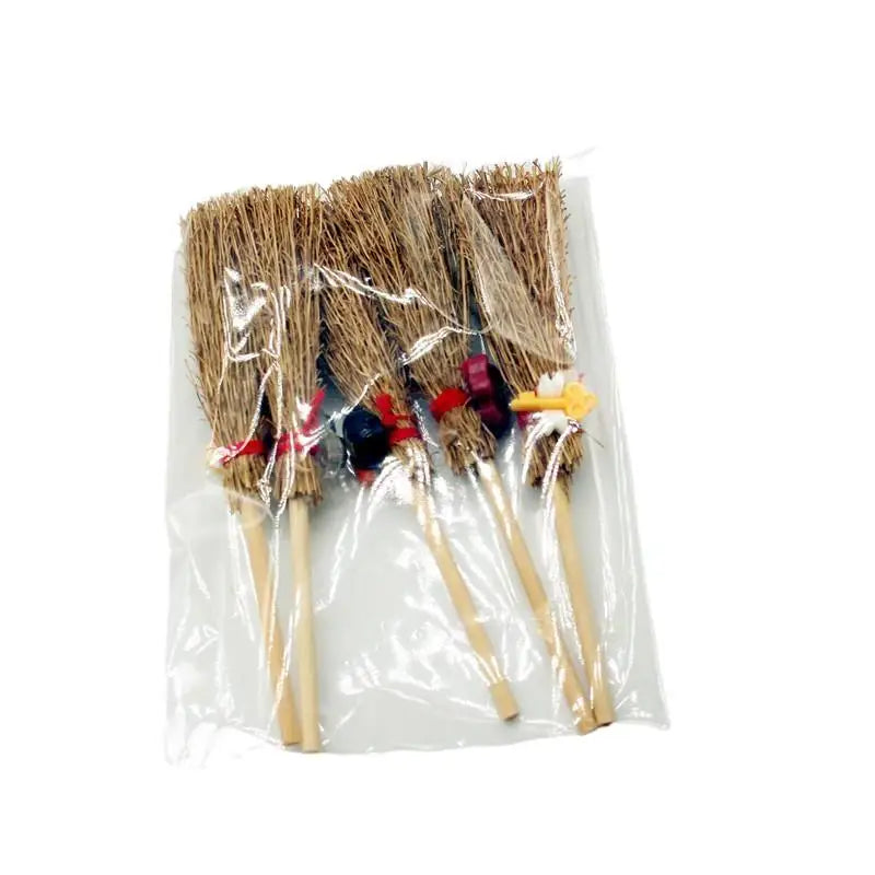 5-Pack Halloween Miniature Broomsticks – DIY Craft & Dollhouse Miniature Craft Decor Zpaxo