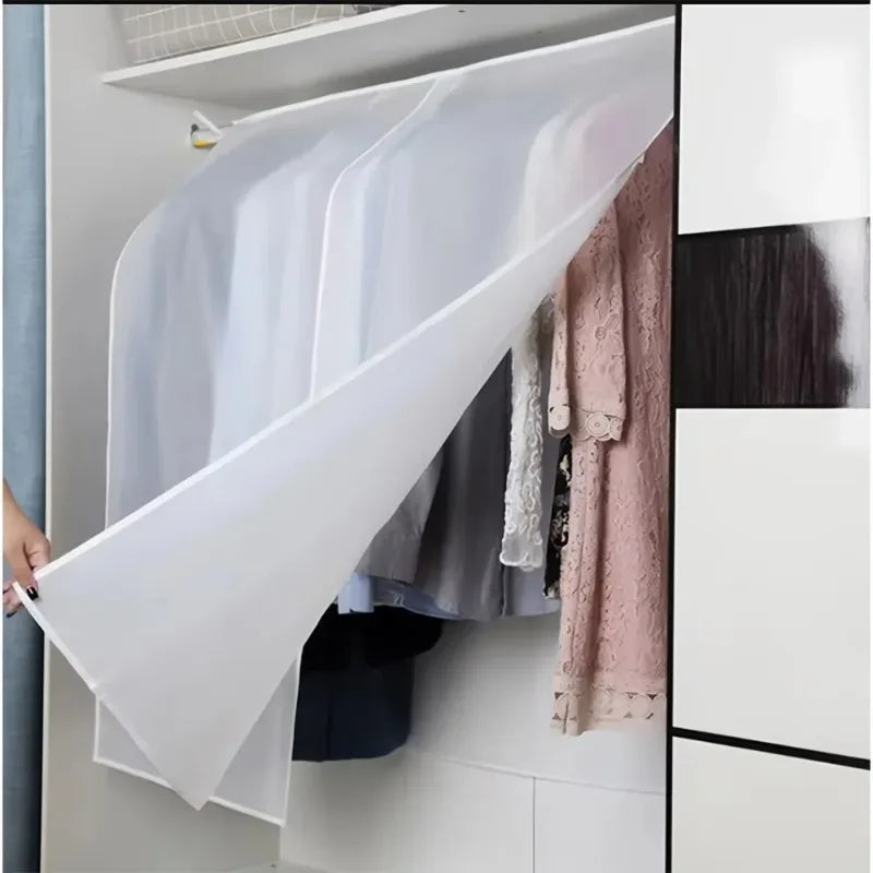 Semi Transparent Clothes Dust Cover Hanging Garment Bag Closet
