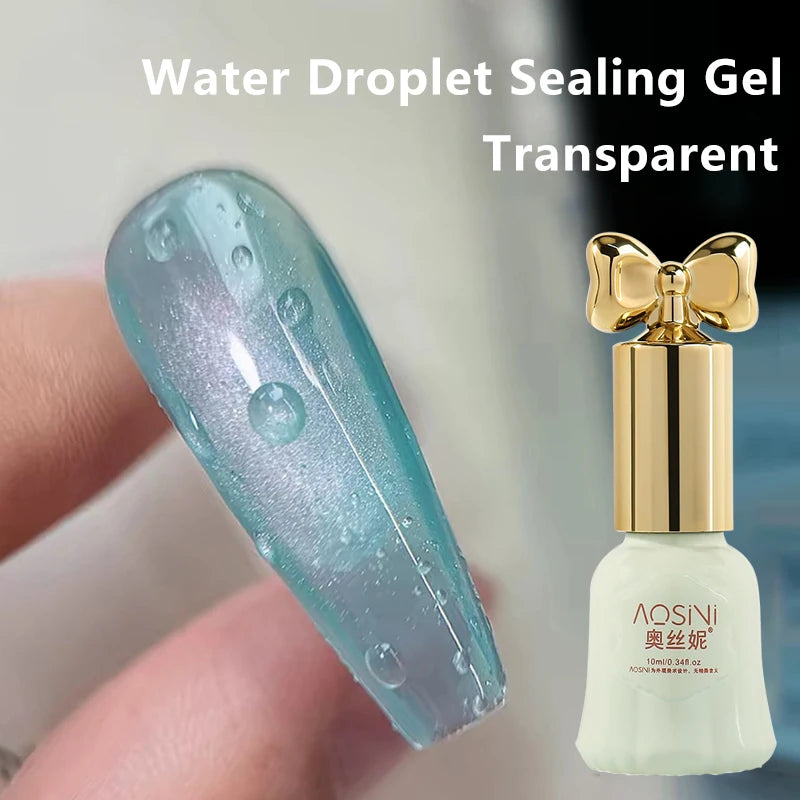 Spring Summer Droplet Seal Gel Nail Polish 3D Clear Versatile Water Zpaxo A02