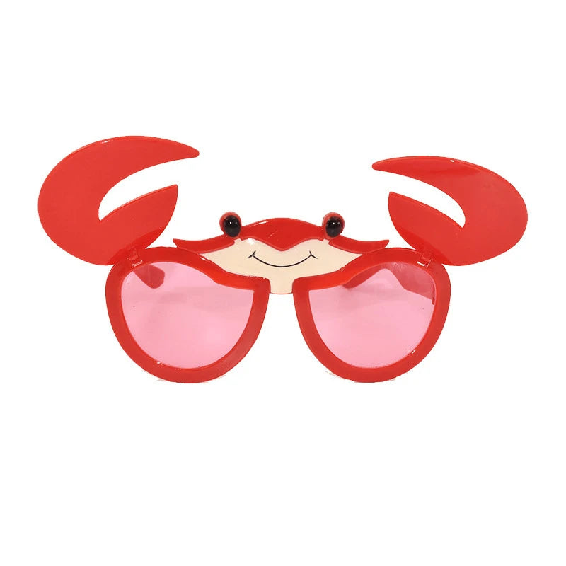 Hawaiian Plastic Glasses Flamingo Pineapple Sunglasses Summer Beach
