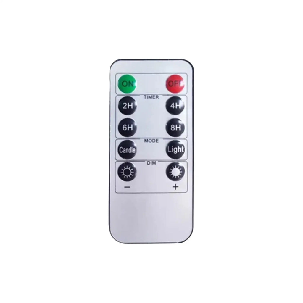 Flameless Candles Remote 3 Flickering Tree Stump LED Decor Timer