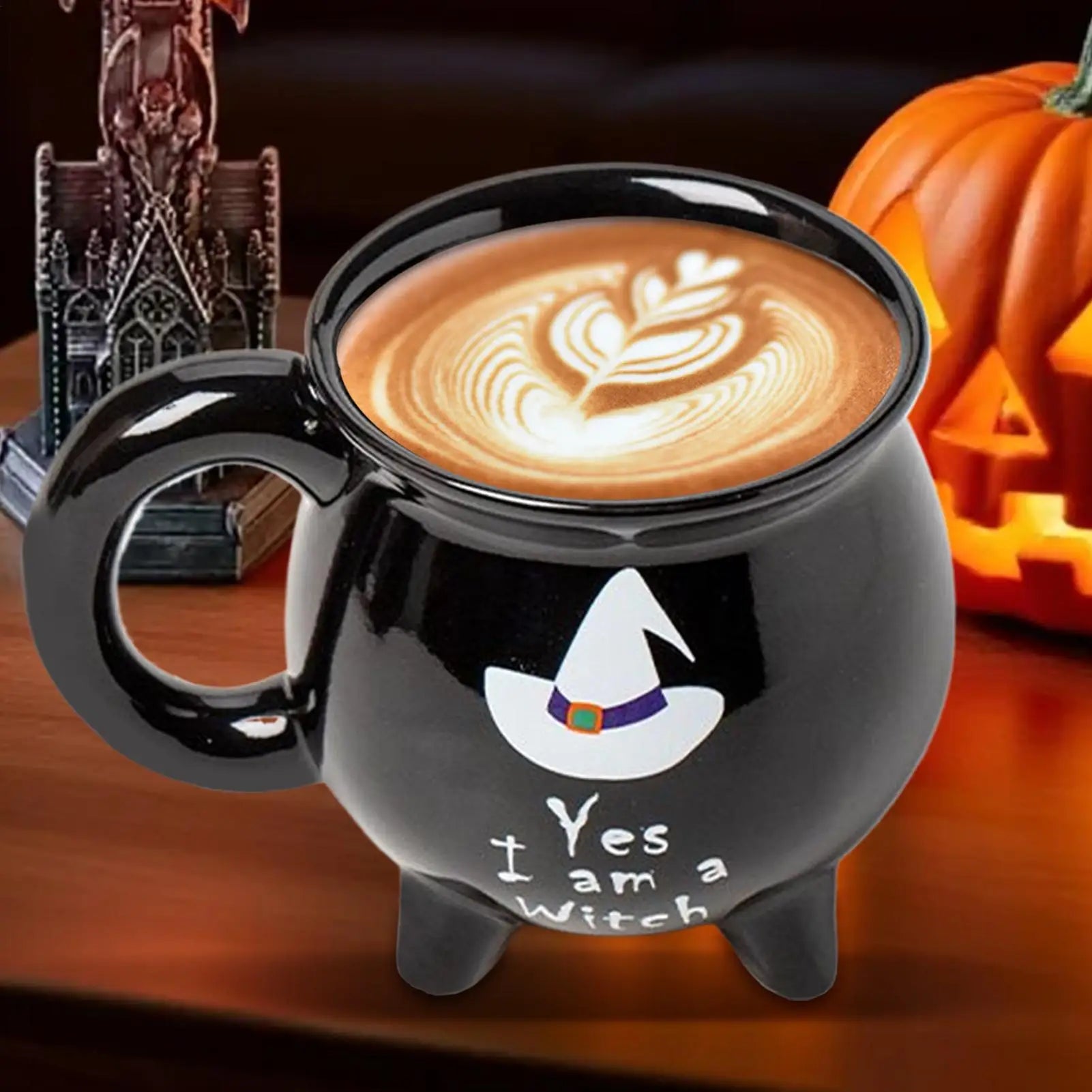Cauldron Mug Halloween Witch Brew Mugs Beverage Cups Spooky Drinkware