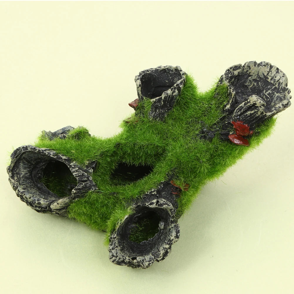 Resin Breeding Hiding Cave Simulation Shrimp Cave House Decorative Props Tree House Shelter Crafts Arts for Aquarium Landscaping Zpaxo