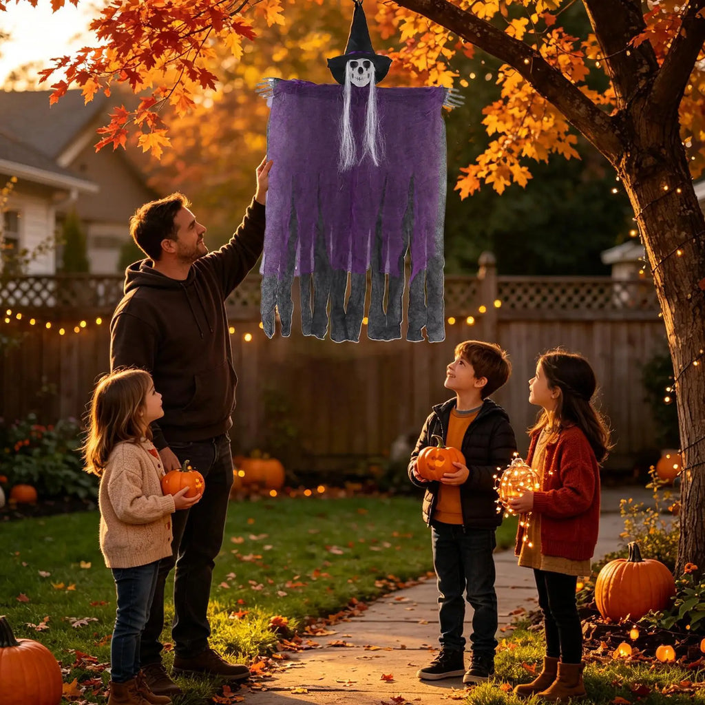 Halloween Ghost Outdoor Spooky Flying Skulls Party Props Ornaments