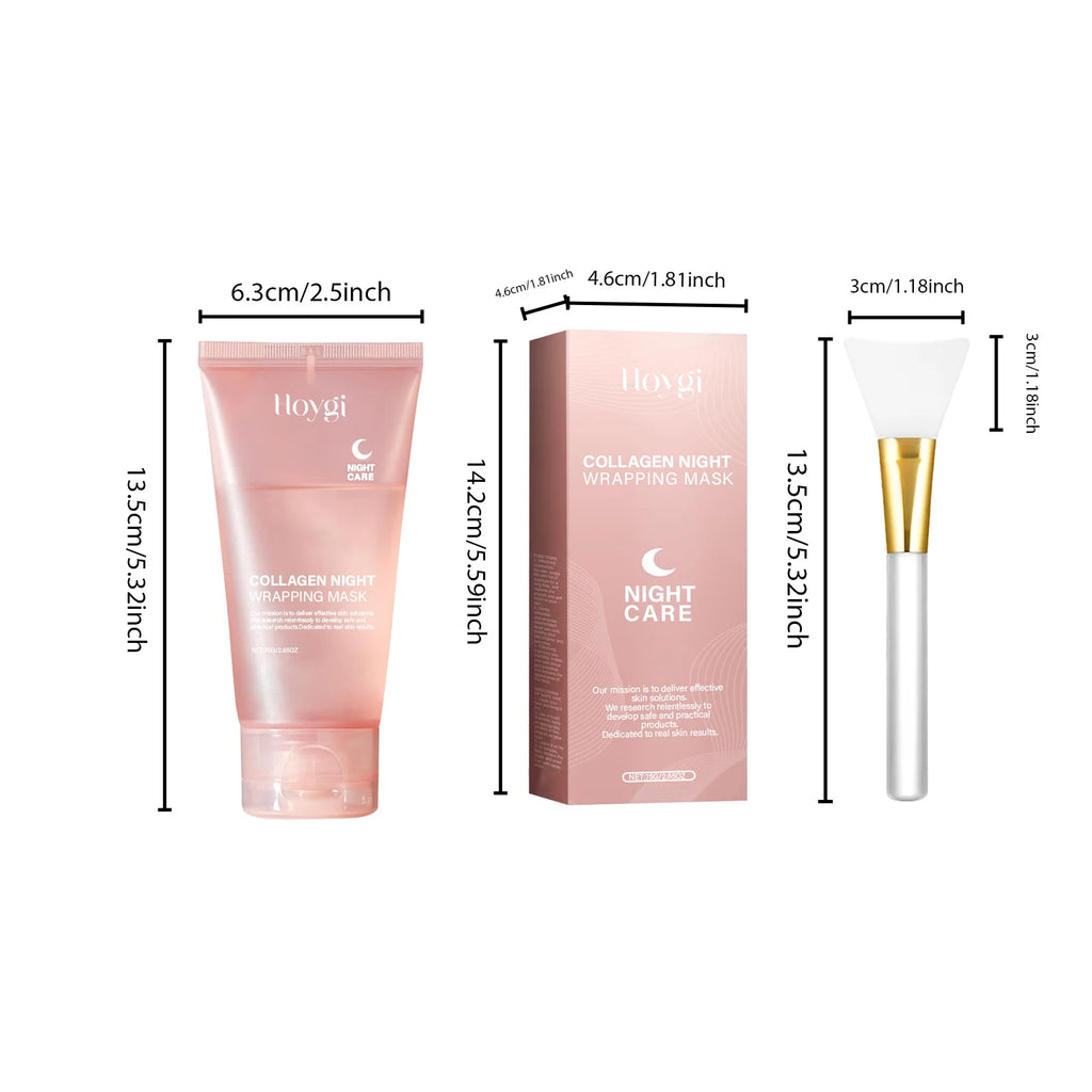 Collagen Peel-Off Night Face Mask – Firming & Hydrating Gel Peel-Off Face Mask Zpaxo