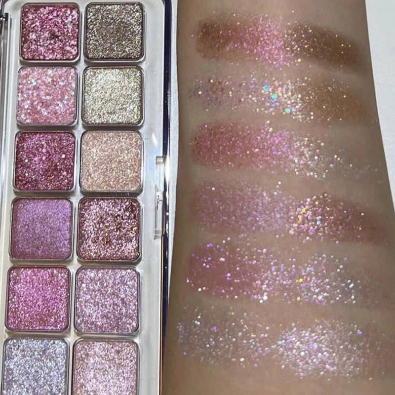 12 Eye Shadow Plate Matte Pearl Eyeshadow Girl Beginner Makeup