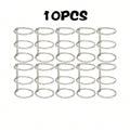 2/10Pcs 3-Rings Metal Loose Leaf Book Binder Rings for Travel Diary Photo Album Notebook Binding Spines Combs School Supplies Zpaxo 10Pcs Silver
