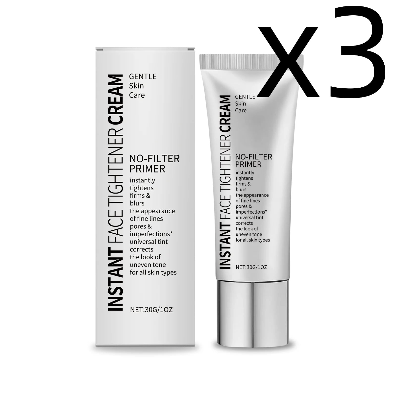 Facial Makeup Primer – Firming, Oil Control & Smooth Finish Makeup Primer Zpaxo 30g Boxed X 3PCS