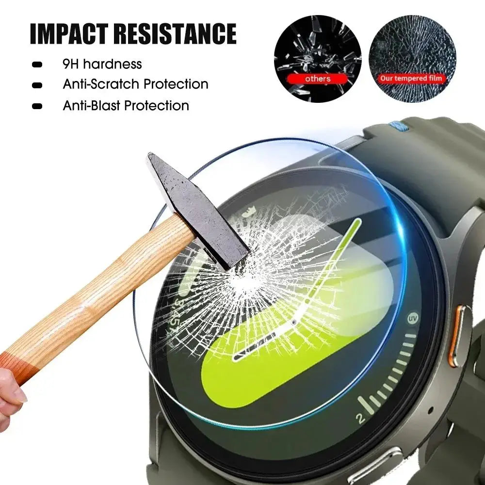 5- Easy Install Tempered Glass Samsung Galaxy Watch 7 Ultra Screen