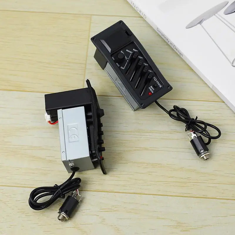 7545R Acoustic Guitar Pickup – 4-Band EQ Preamp & Tuner