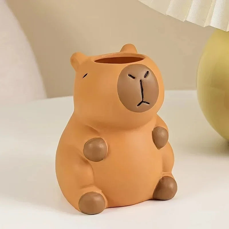 Adorable Capybara Pencil Holder Makeup Brush Organizer Perfect Choice