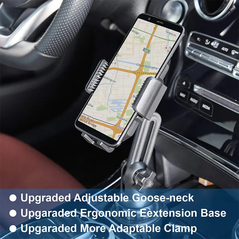 Universal Car Phone Holder Cellphone Mount Stand Adjustable Car Cup Phone Mount for iPhone 14 13 12 Por MAX Huawei Samsung Zpaxo