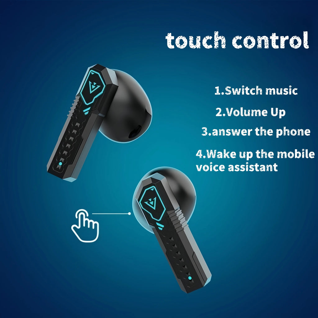 Wireless Earbuds Ultra-low Latency Gaming Bluetooth Premium Sound 5