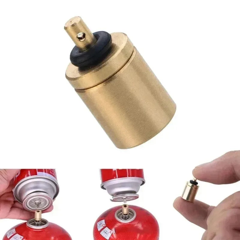 Brass Gas Refill Adapter – Stove Cylinder Refill Tool 1–6 Pack