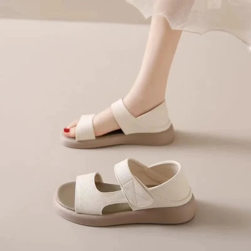 Women's Sandals Summer Wear Platform Soled Casual Fashion Beach Shoes