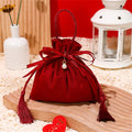 Velvet Drawstring Gift Bag – Wedding Party Candy Favour Pouch