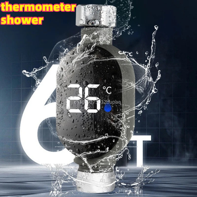 Bathroom Thermometer Electronic Thermometer Sauna Thermometer Shower Fixture Accessory Home Bathing Tool Fit Most Shower Hose Zpaxo