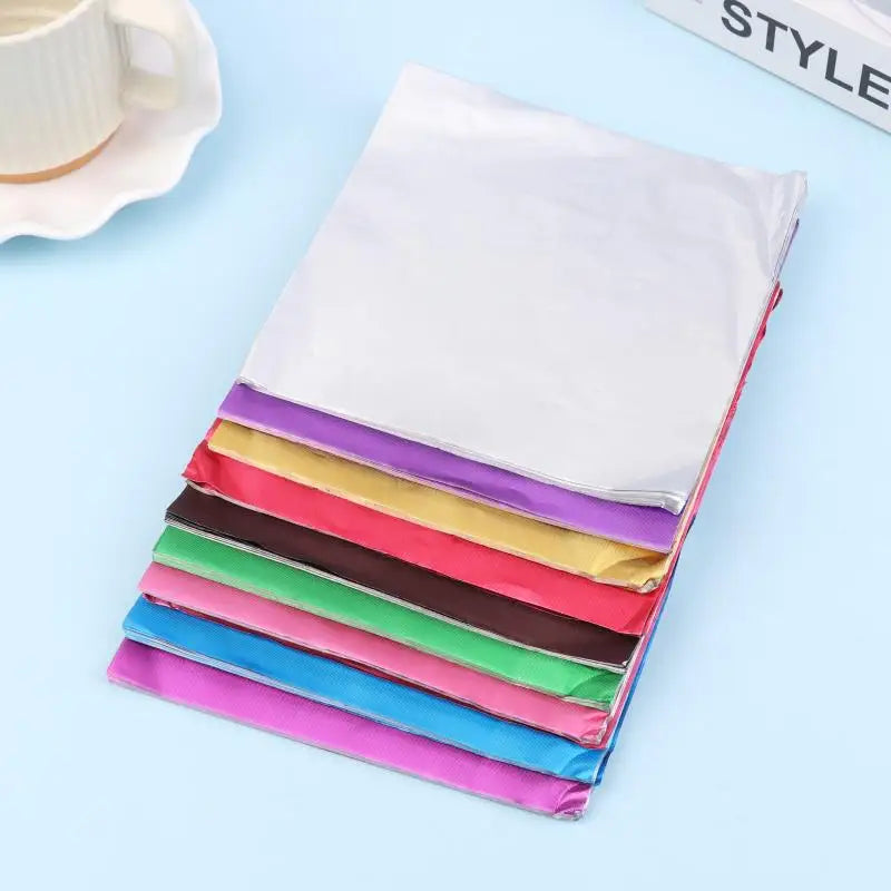 15x15CM Aluminum Foils Wrapping Paper Sheets Foil Candy Package Zpaxo
