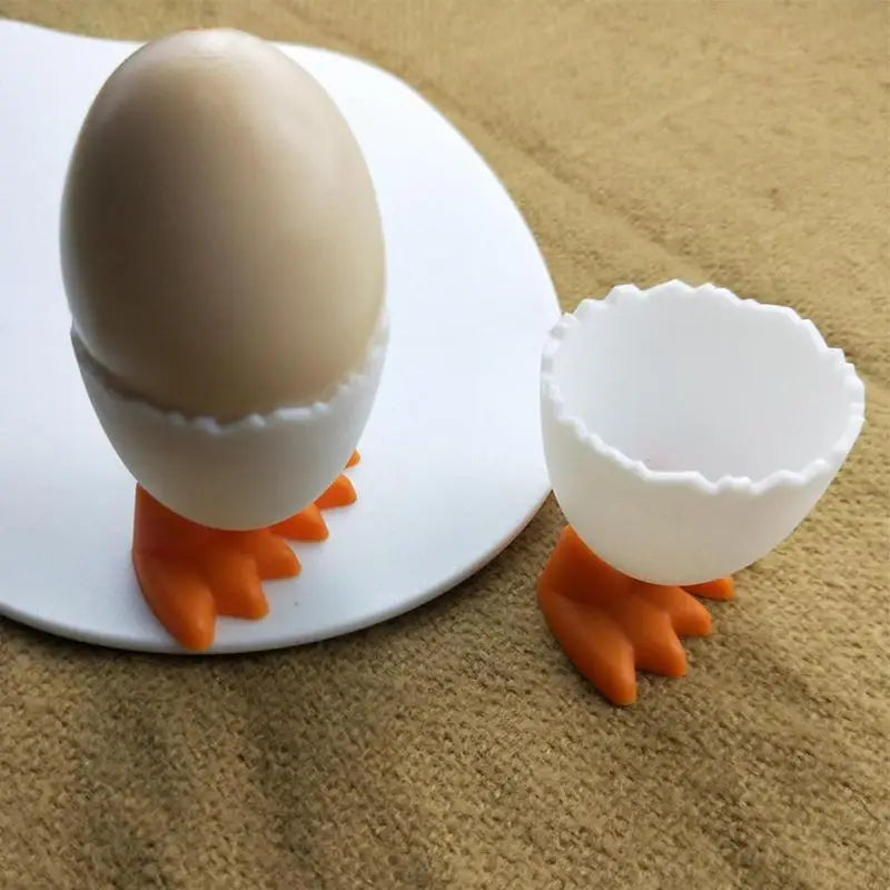 Cute Silicone Egg Cup Holder Hard Soft Boiled Bowl Creative Eggs Cups