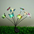 Solar Garden Butterfly Flower Lights LED Waterproof Outdoor Swaying Zpaxo Colorful 10LED China Mainland